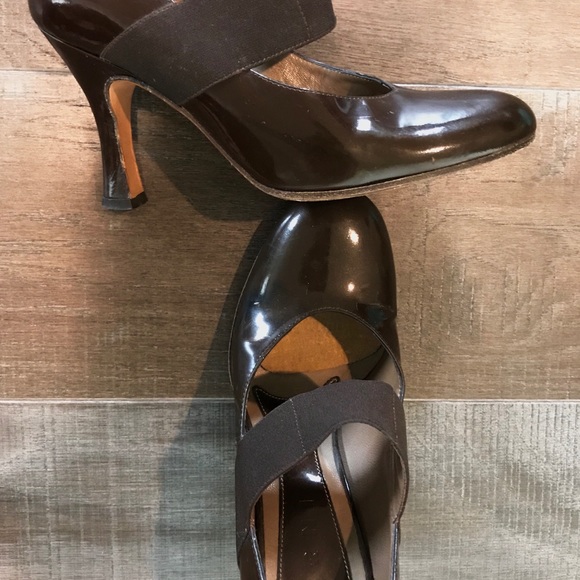 Marni Chocolate Brown Patent Leather Pumps - Picture 4 of 6